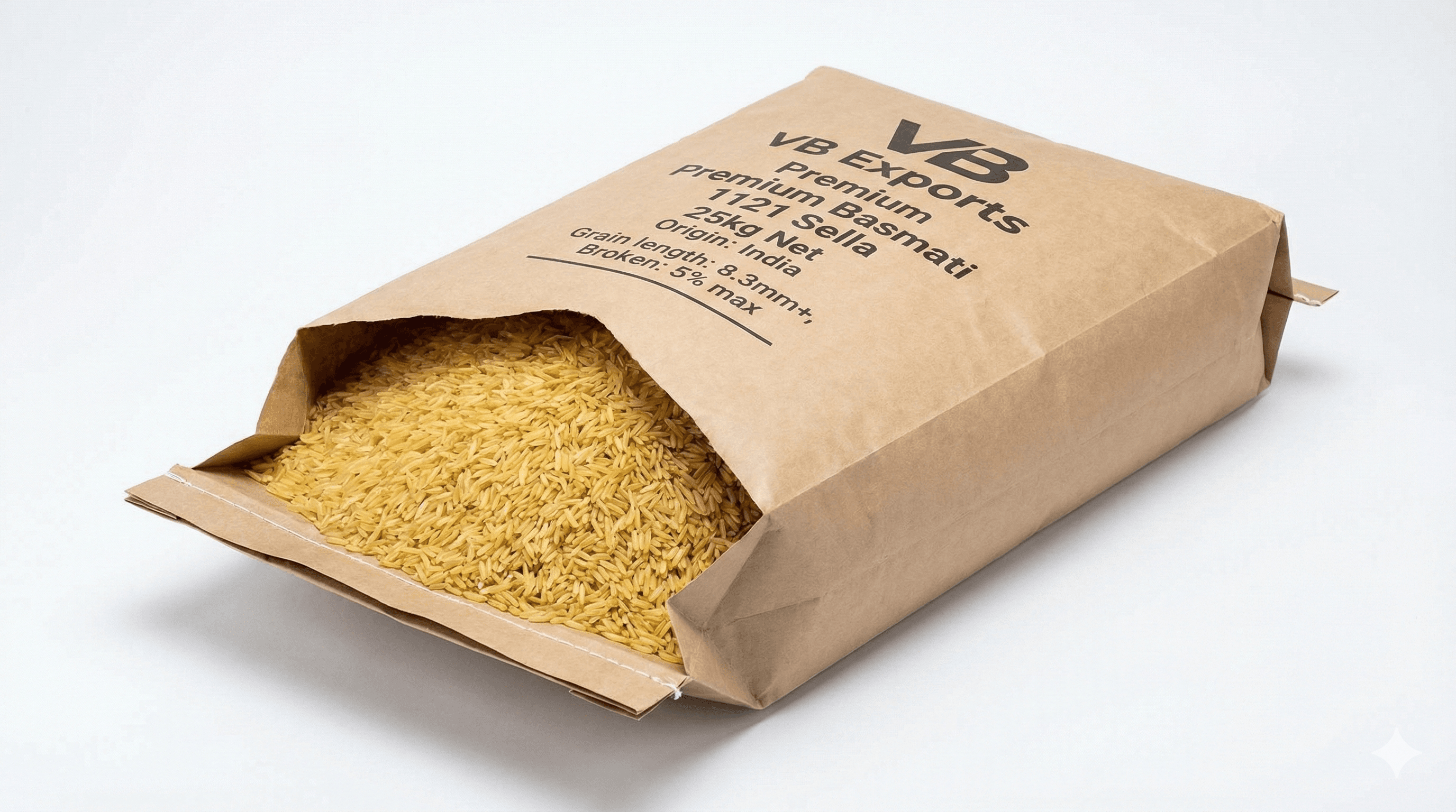 1121 Basmati Rice Sella - Premium Extra-Long Grain 8.0-8.4mm - Indian Rice Export | VB Exports